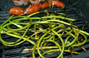 Grilled Garlic Scapes - Photo from HungryAgain.net