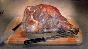 Roasted Fresh Ham with Maple-Spice Glaze – Leite's Culinaria