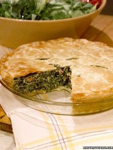 spinach and ham pie