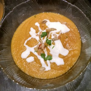 southwest winter squash soup one bowl