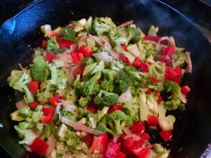 broccoli peppers onions for broccoli pie