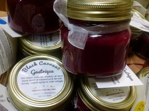 black currant gastrique packaged