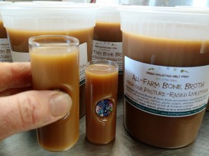 demo of bone broth shot