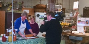 donna rolling lard pie crust with wcax