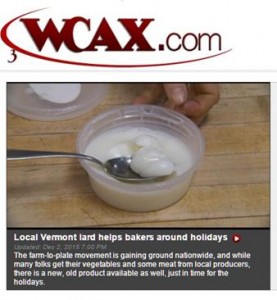 lard on wcax with logo