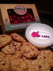 oatmeal cranberry cookies lard local