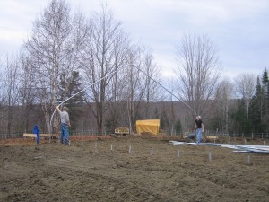 first bow of first hoophouse rion and casey