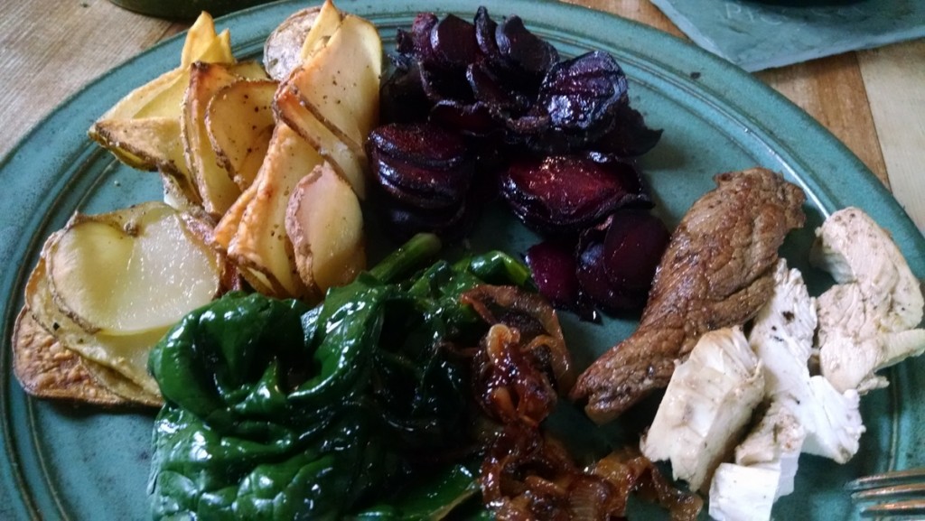 asado-potatoes-beets-spinach-and-chicken